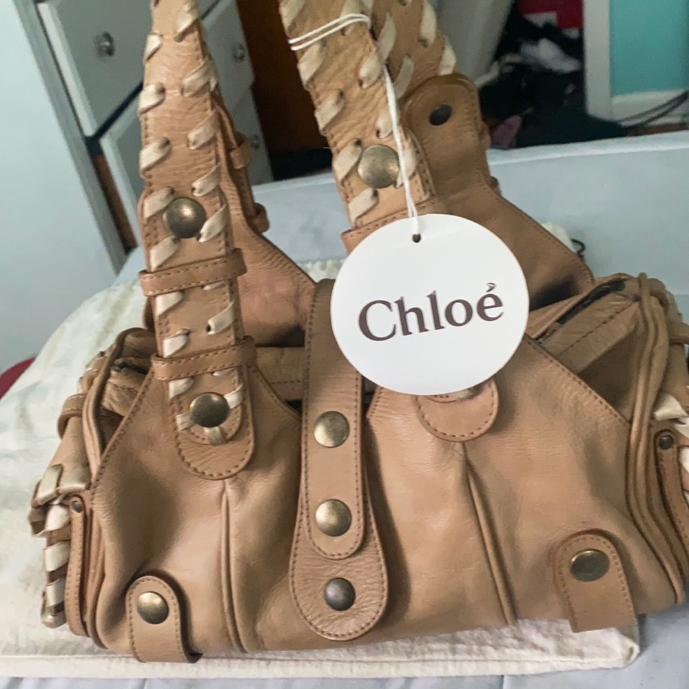 Light brown Chloe purse, new with tags, bag included. Received as a gift